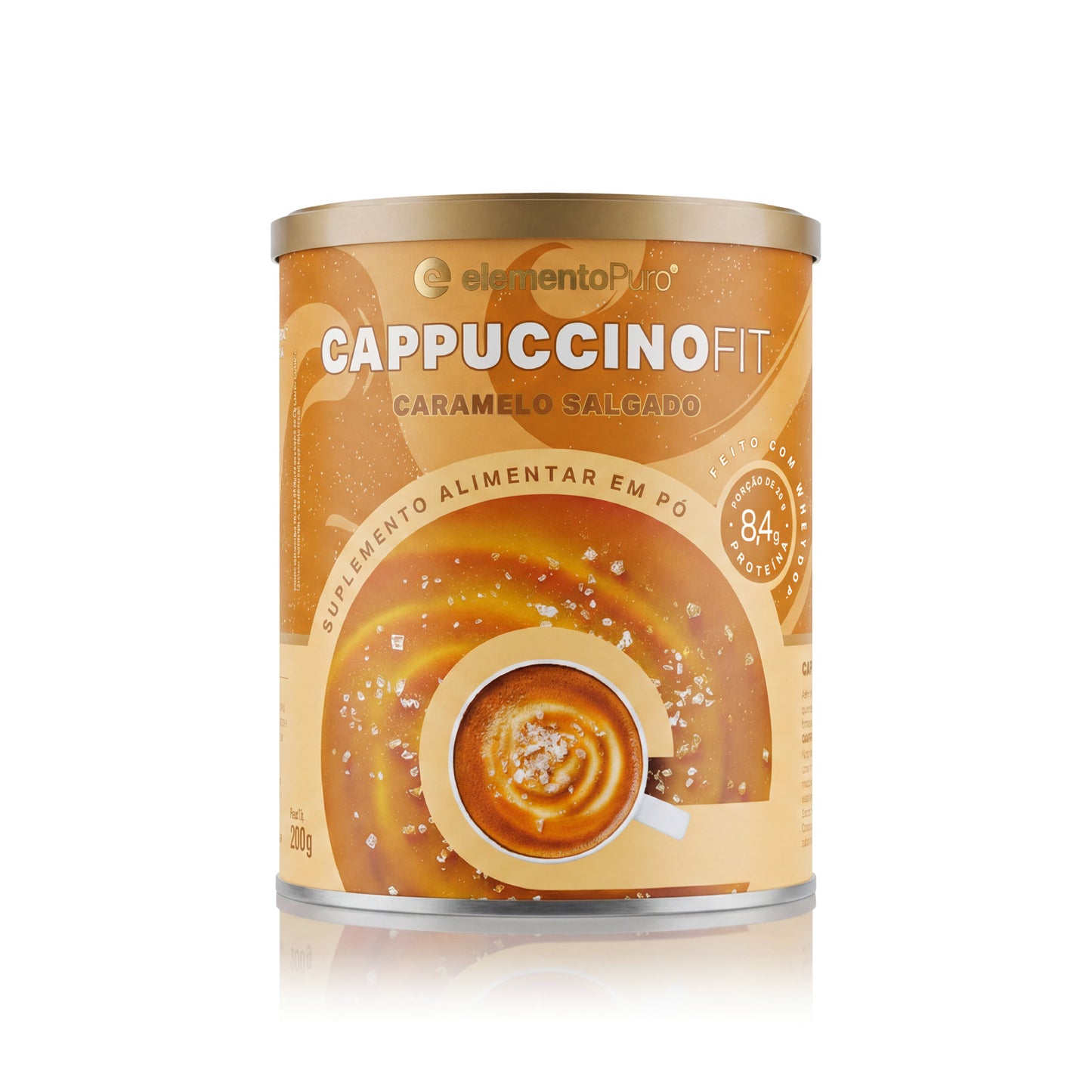 Cappuccino Fit 200g | Sabor Caramelo Salgado