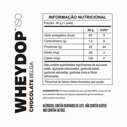 Monodose WHEYDOP ISO 26g | Sabor Chocolate Belga