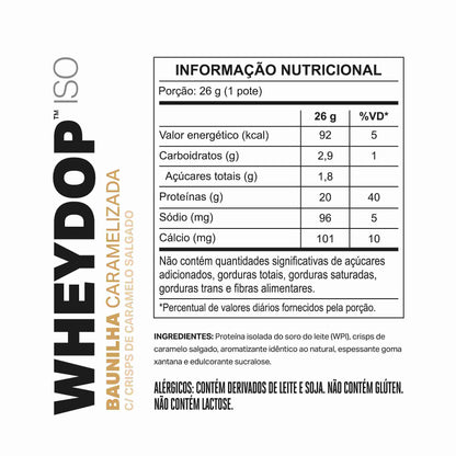 Monodose WHEYDOP ISO 26g | Sabor Baunilha Caramelizada