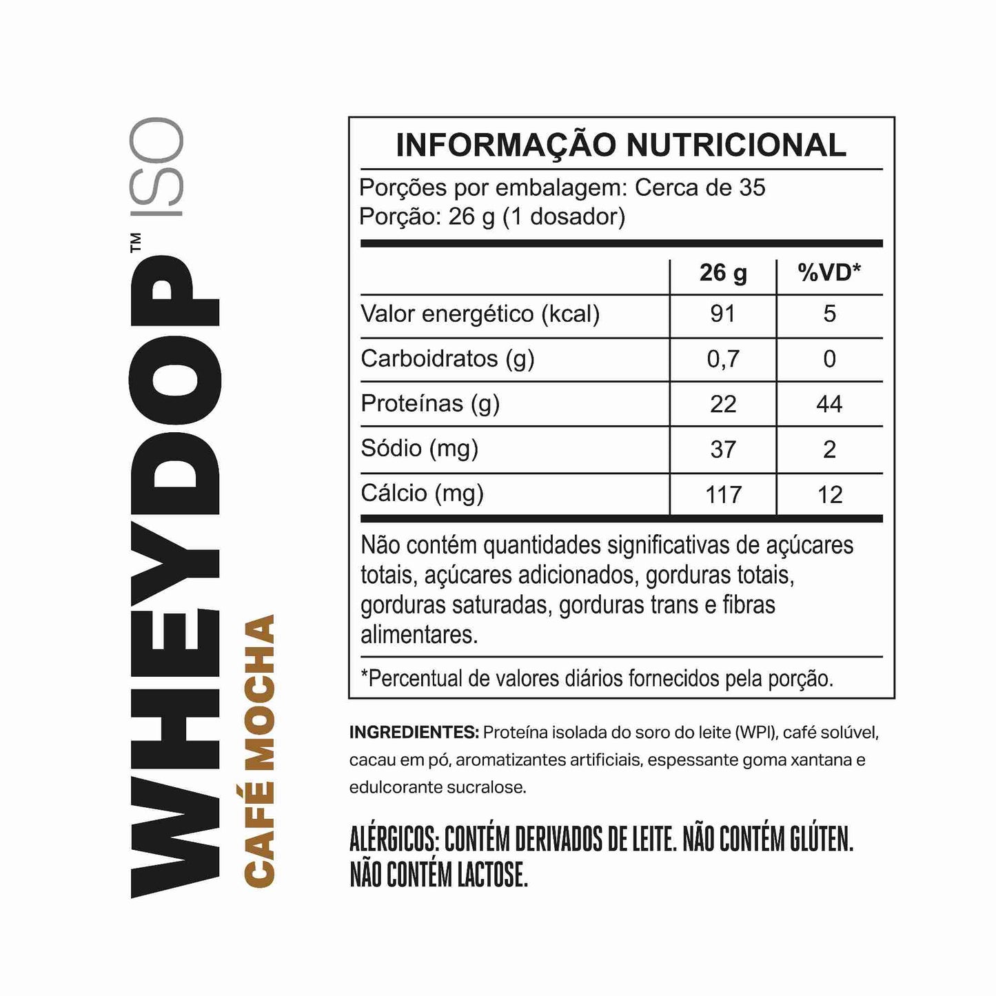 Monodose WHEYDOP ISO 26g | Sabor Café Mocha