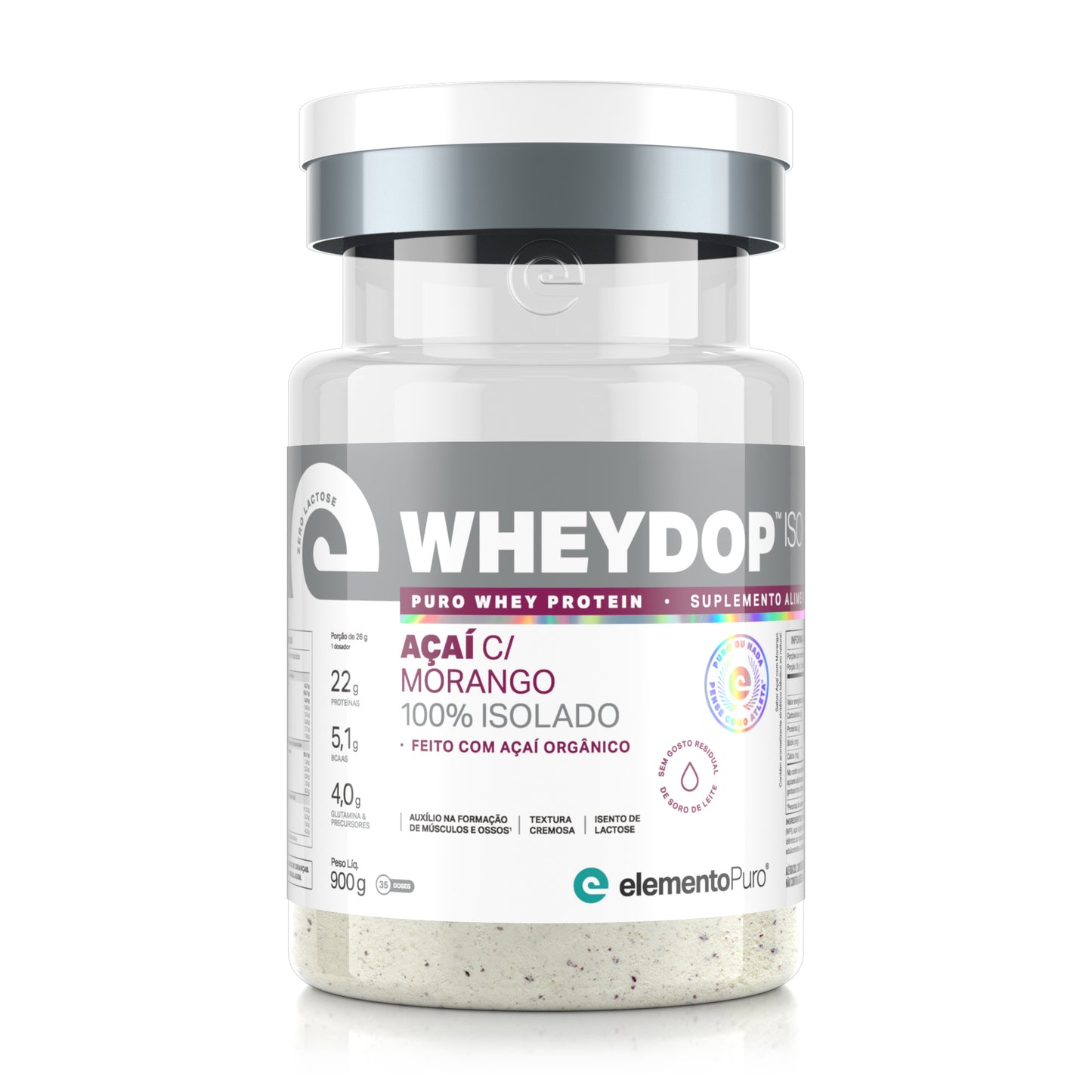 WHEYDOP ISO 900g | Sabor Açaí com Morango