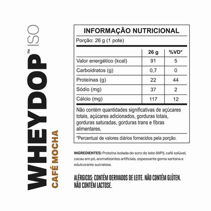 WHEYDOP ISO 900g | Sabor Café Mocha