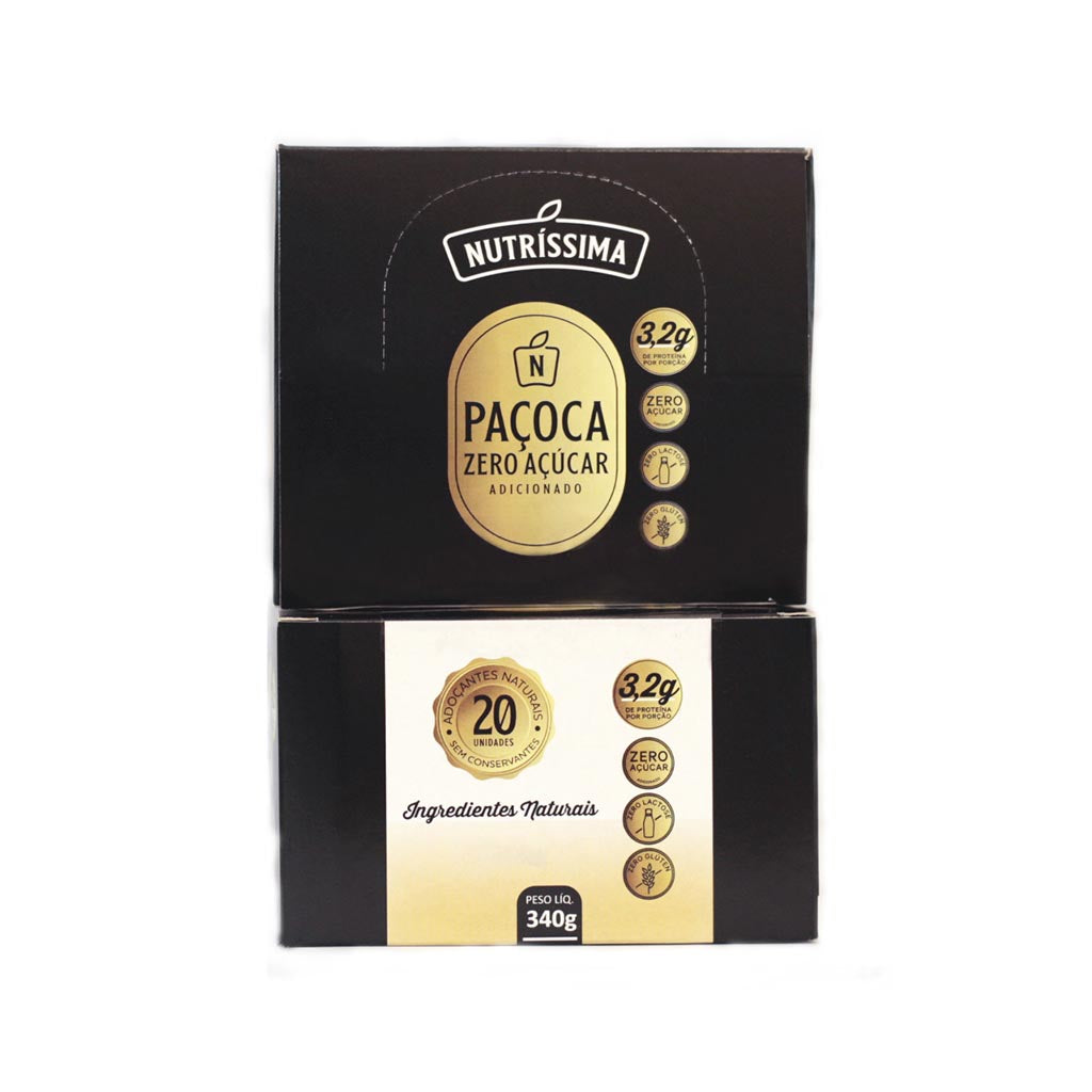 Paçoca Zero Açúcar c/20un