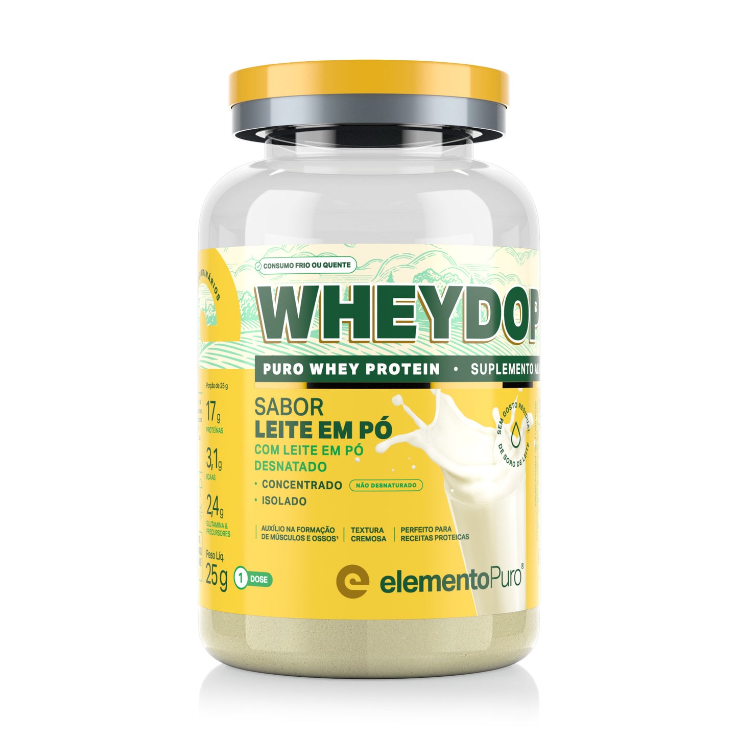 Monodose WHEYDOP X 25g | Sabor Leite em Pó