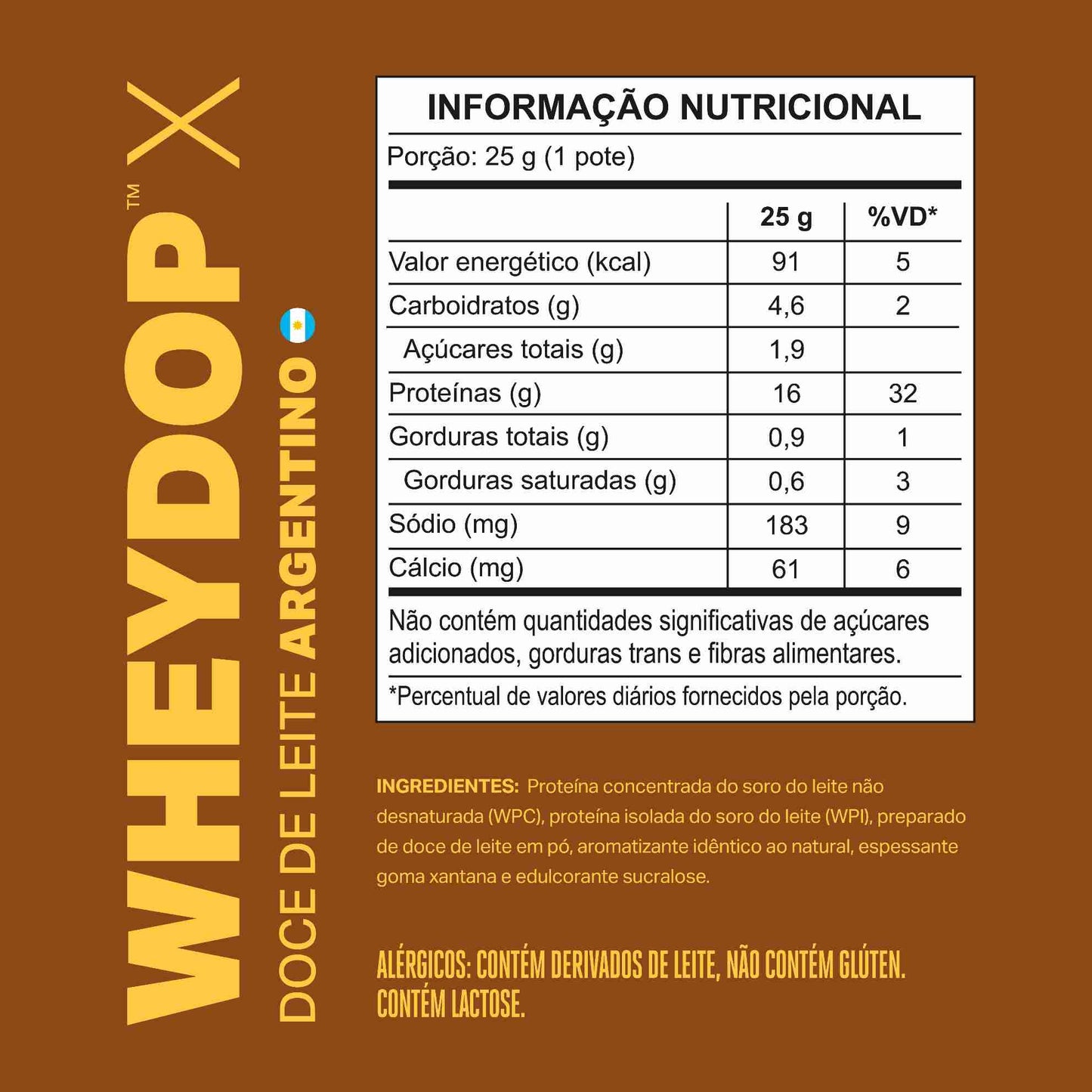 Monodose WHEYDOP X 25g | Sabor Doce de Leite Argentino