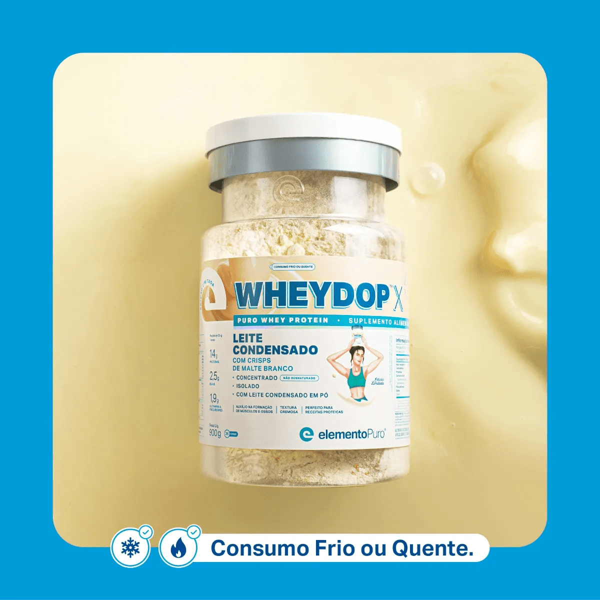 WHEYDOP X 900g | Sabor Leite Condensado