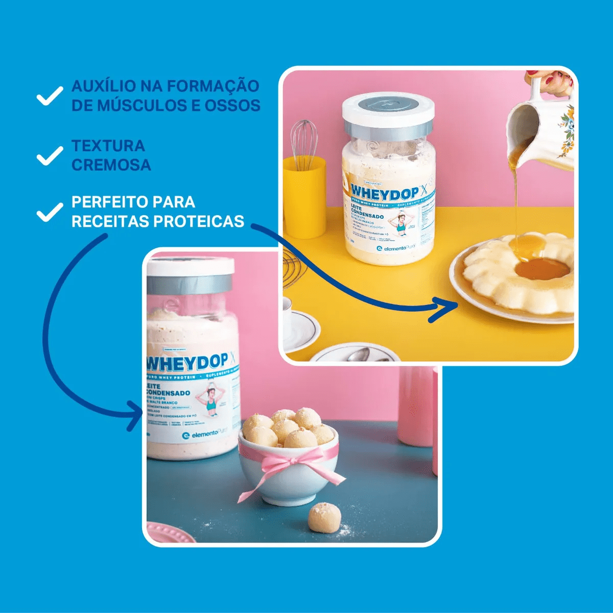 WHEYDOP X 900g | Sabor Leite Condensado