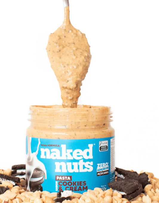 Pasta de Amendoin sabor Cookies & Cream 300g | Naked Nuts