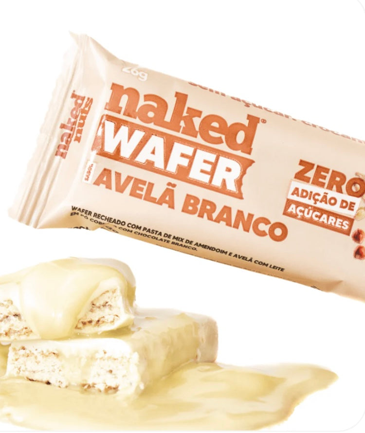 Naked Wafer Avelã Branco 26g