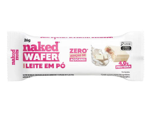Naked Wafer Leite em Pó Chocolate Branco 26g