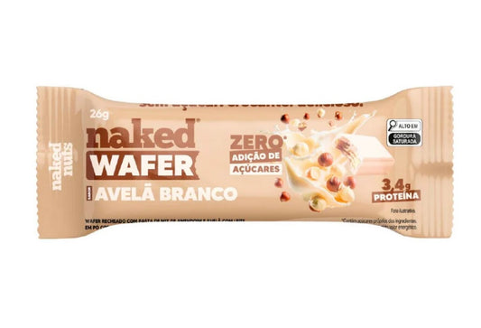 Naked Wafer Avelã Branco 26g