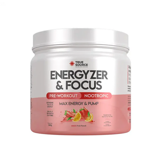 Pré Treino Energyzer & Focus sabor Fruit Punch 360g (Versão com cafeína)