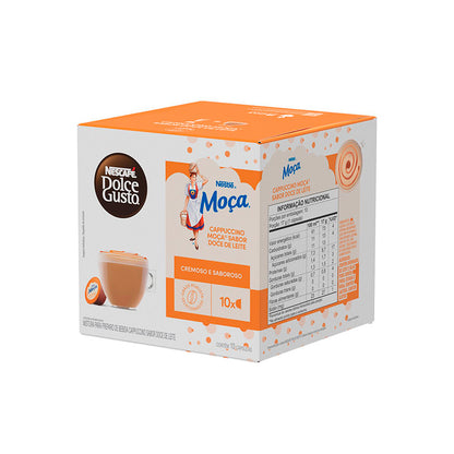 Cápsula Dolce Gusto sabor Cappuccino Moça Doce de leite