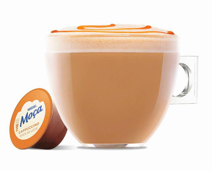 Cápsula Dolce Gusto sabor Cappuccino Moça Doce de leite